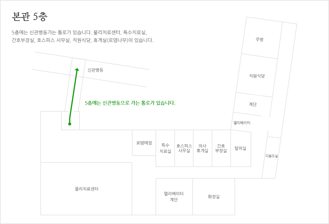 본관 5층 평면도